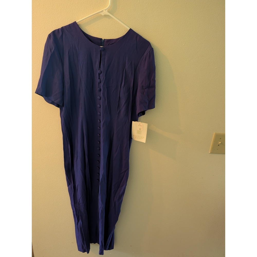Vintage Carriage Court Coco Bianco Maxi Dress SS– Size 12.New With Tags.Cobalt